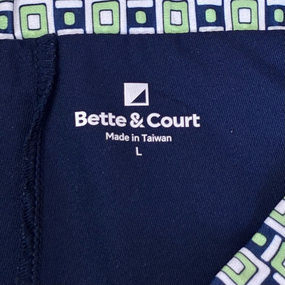 Bette & Court Tennis Skort Womens Large Pull On Zip Pockets Geometric Golf - Picture 2 of 9